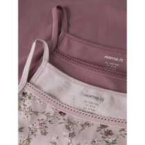 NAME IT 2-Pak Strap Top Violet Flower